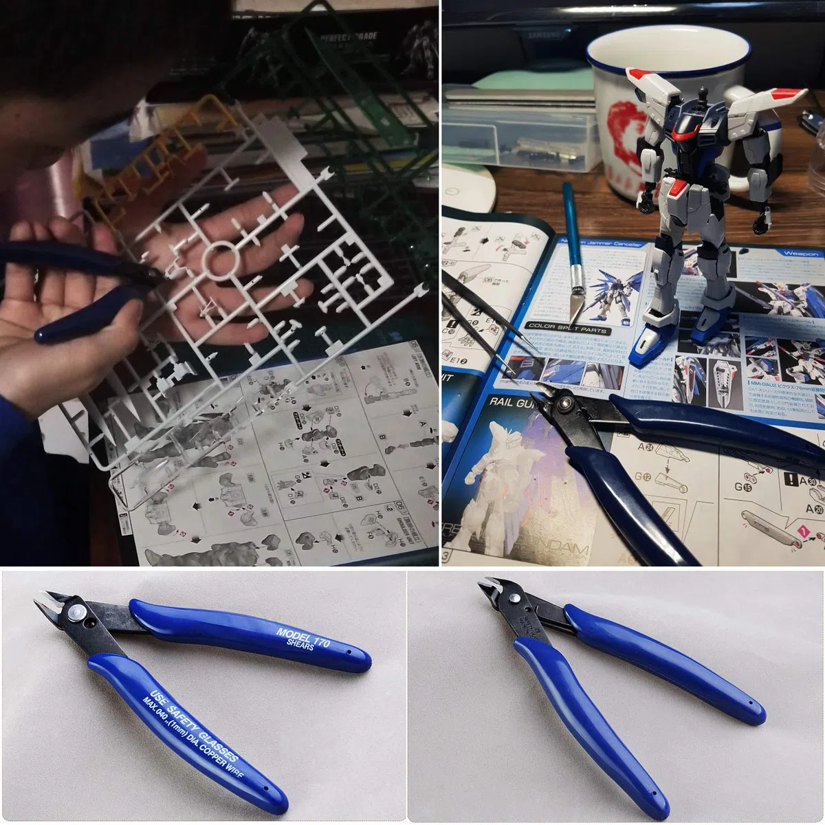 HSEAMALL 21PCS Gundam Modeler Strumenti di base Set di costruzione del modello Kit di strumenti per la costruzione di hobby