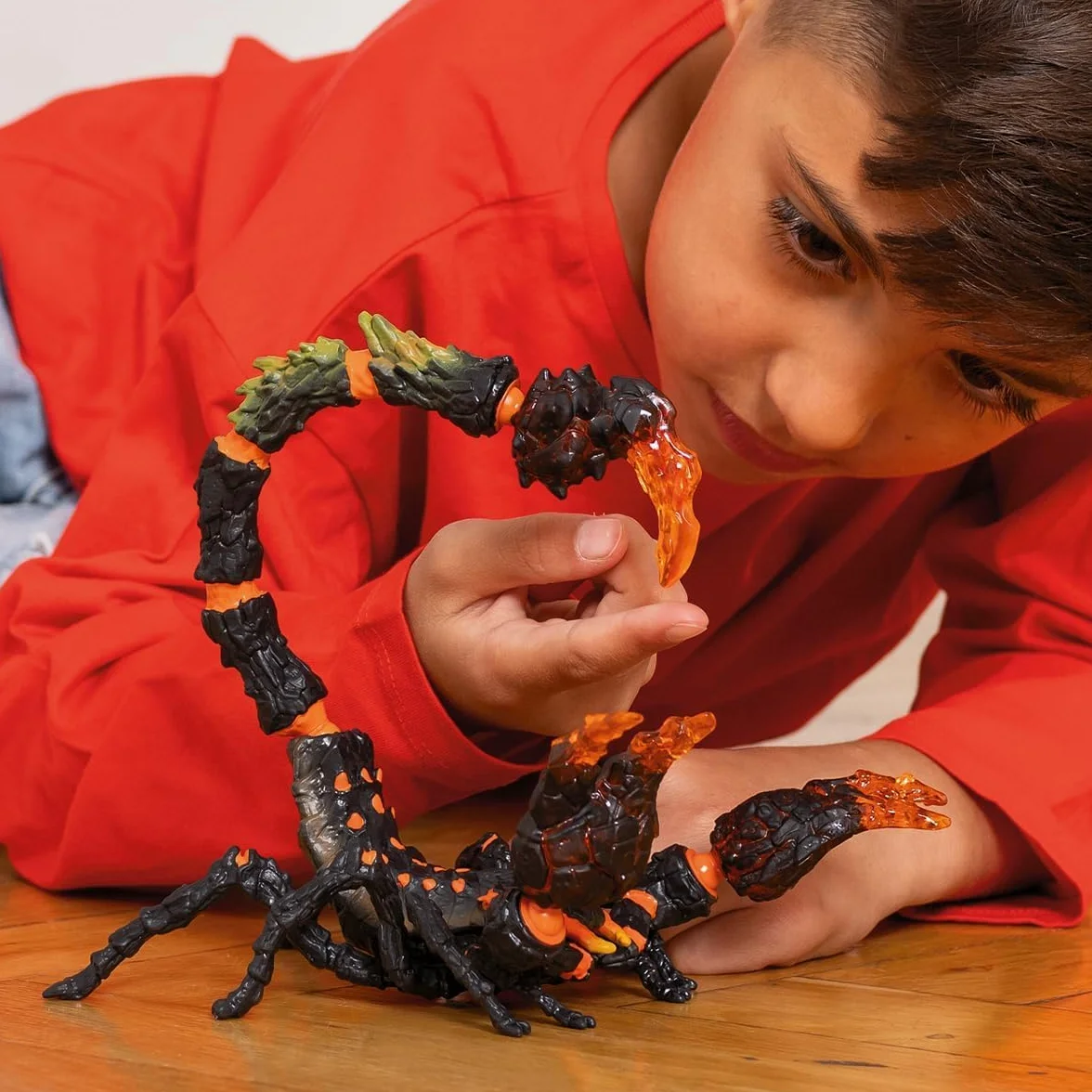 SCHLEICH ELDRADOR CREATURES | Scorpione di lava 70142 | Mostro ELDRADOR pinze mobili e coda velenosa | idea regalo per bambini | dai 7 anni | 21 x 14 x 14 cm