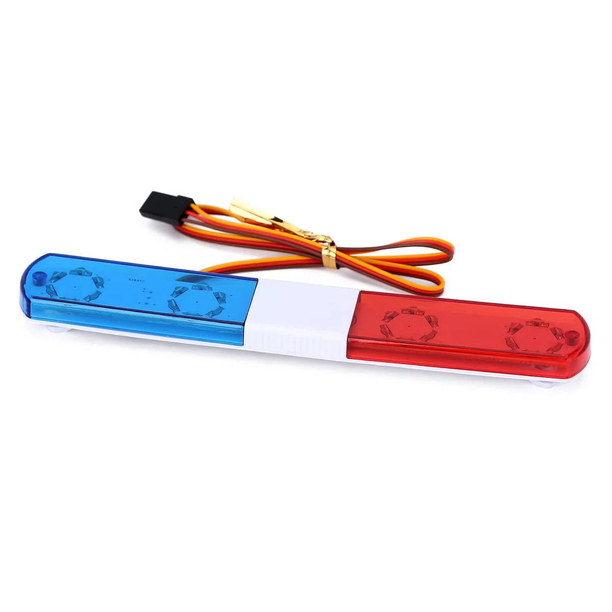 KEEDA LED Polizia Flash Light Bar per 1/10 1/8 1/12 RC Modello Auto Camion WPL D12 HSP Traxxas TRX4 Tamiya CC01 D90 Axial SCX10
