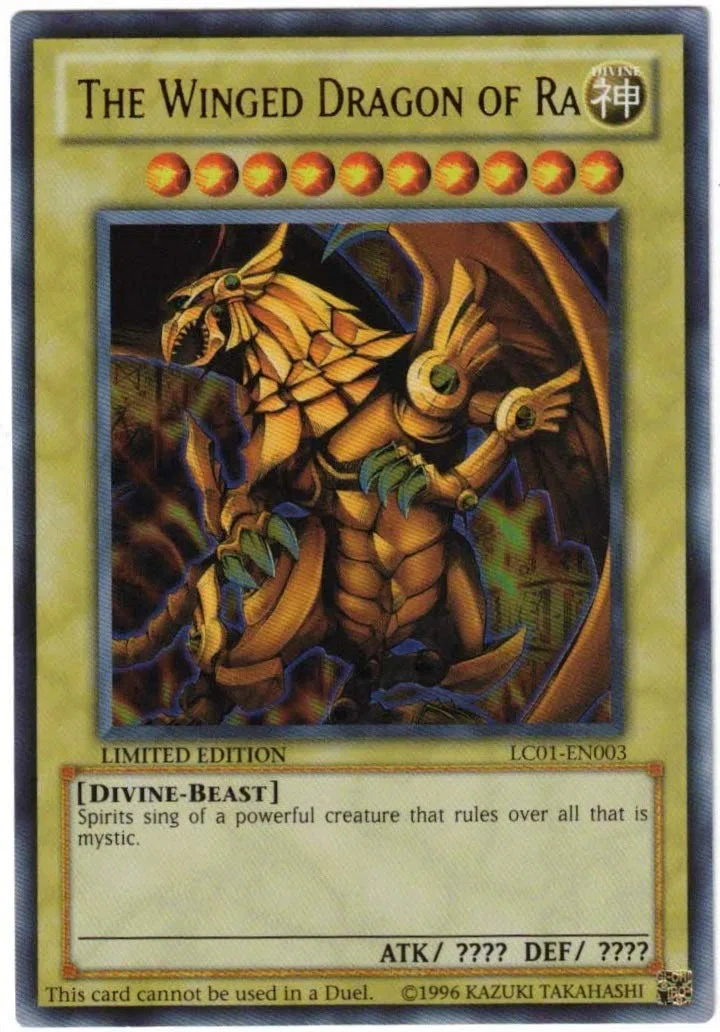 YuGiOh Legendary Collection Ultra Rare God Card Set of 3 Egyptian God Cards Slifer, Obelisk Ra by Yu-Gi-Oh!