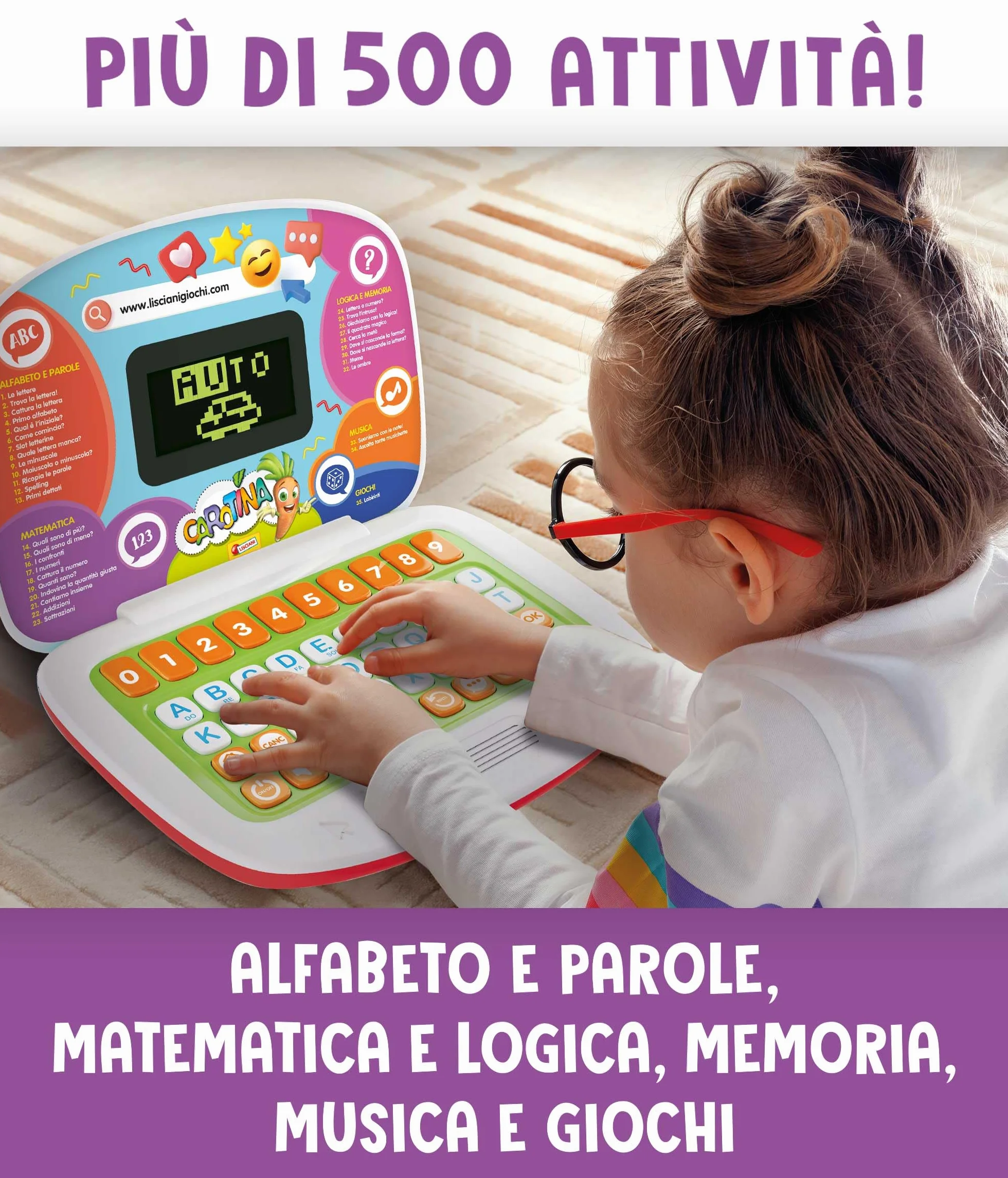 Liscianigiochi Carotina Laptop Educativo