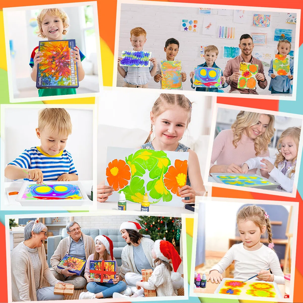 Lobyoh Kit Pittura per Bambini 12 Colori + 6 Farfalle, Regalo Bambina 8 Anni, Kit di Verniciatura ad Acqua, Giochi Creativi Bambina 10 Anni, Idee Regalo per Ragazze e Ragazzi 6-12 Anni