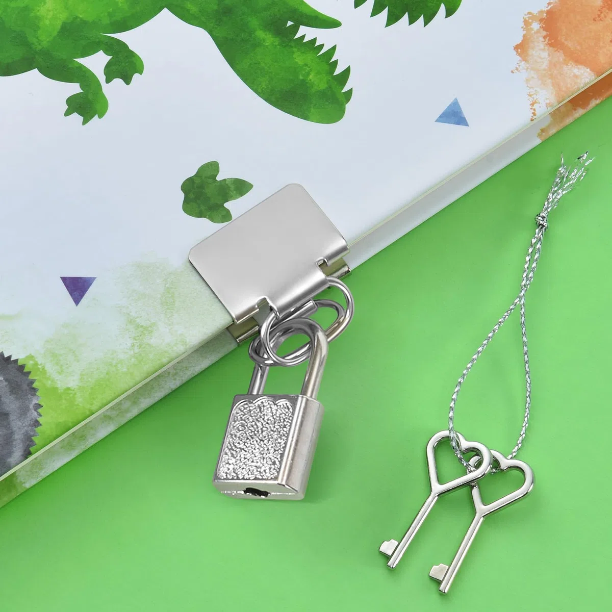 Diario per ragazzi con dinosauri ad acquerello, taccuino luminoso, regalo per bambini, scuola, viaggi, diario privato, copertina rigida, formato A5, a righe, per scrivere e disegnare, blocco note con