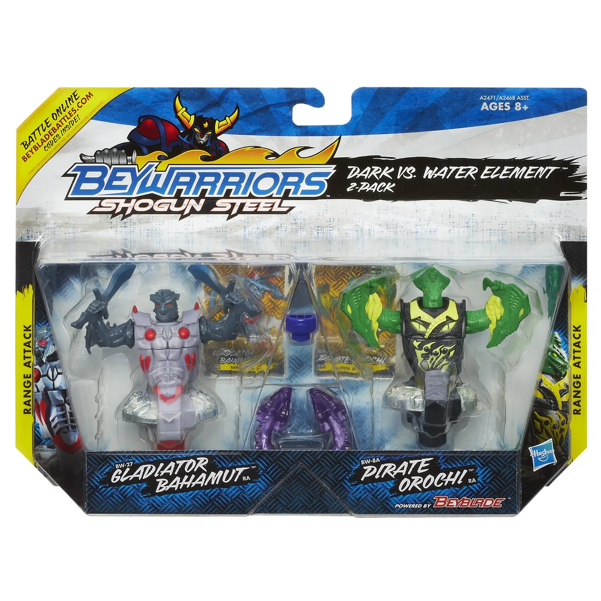 Beyblade Shogun Steel BeyWarriors Dark vs. Water Element by