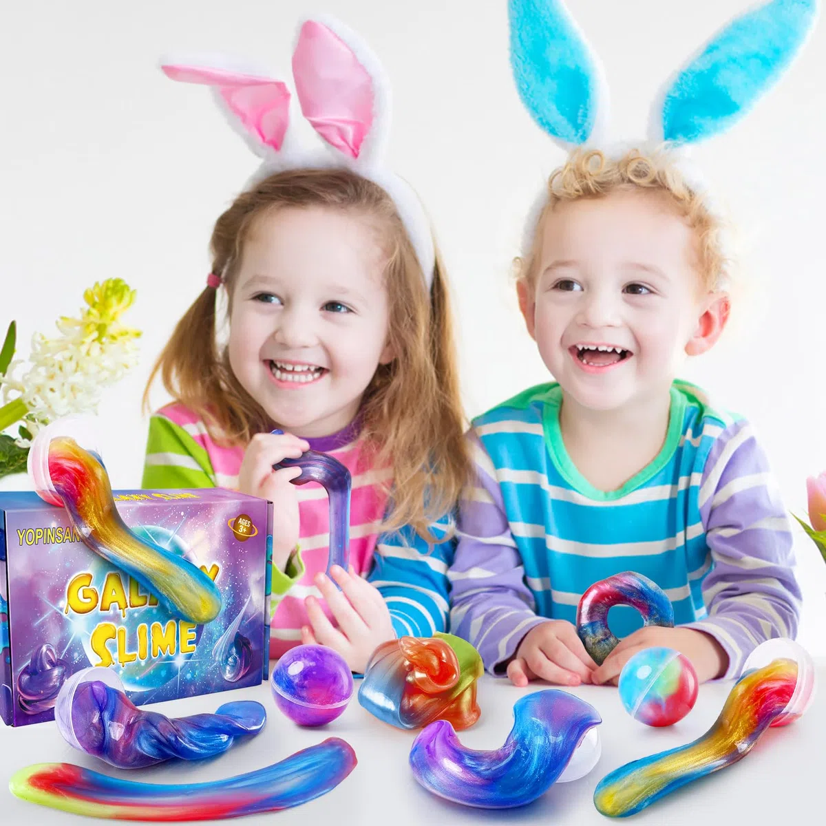 Galaxy Slime Kit, 24 palline di slime per bambini, elastico e non appiccicoso, Jouet pour garçons et Filles de 5 à 12 Ans