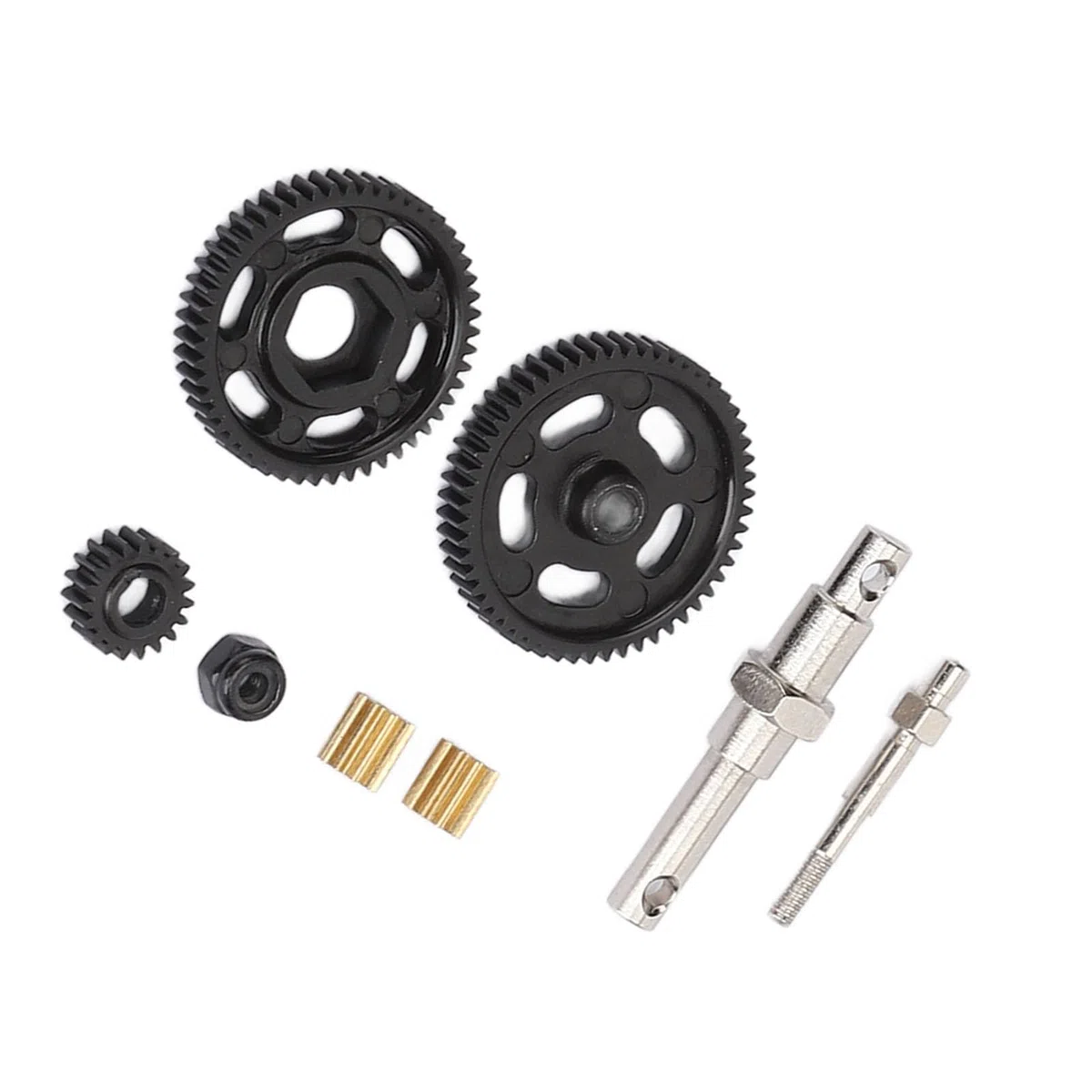 INGRANAGGI DI TRASMISSIONE RC Set di ingranaggi in acciaio pesante Sostituzione Aggiornamento in metallo resistente ad alte prestazioni per Assiale SCX24 1/24 Crawler RC Crawler 8