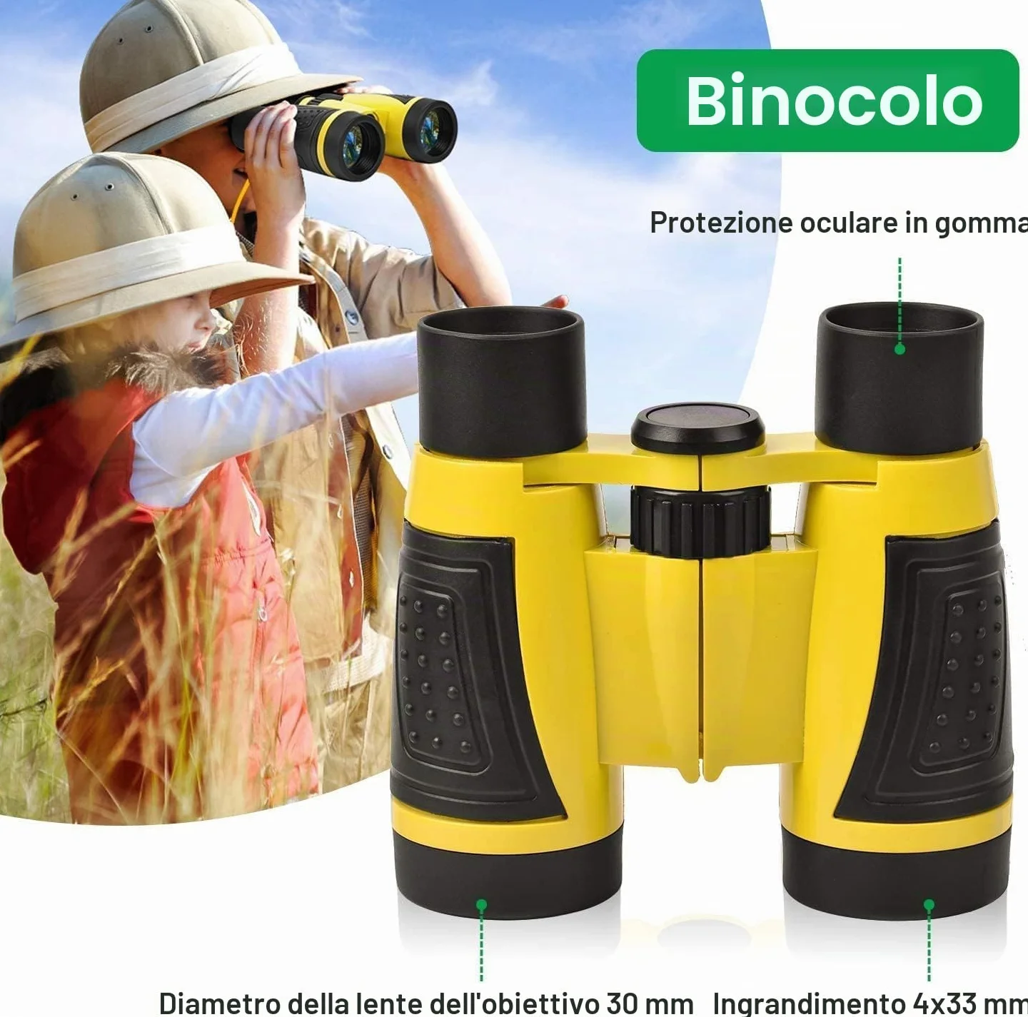 Kizplays Set Explorer Outdoor Giocattoli, Binocolo per Bambini Set Esploratore Avventuriero per Bambini 22 Pezzi con Pinzette Acchiappasetti Bussola Lente d'ingrandimento