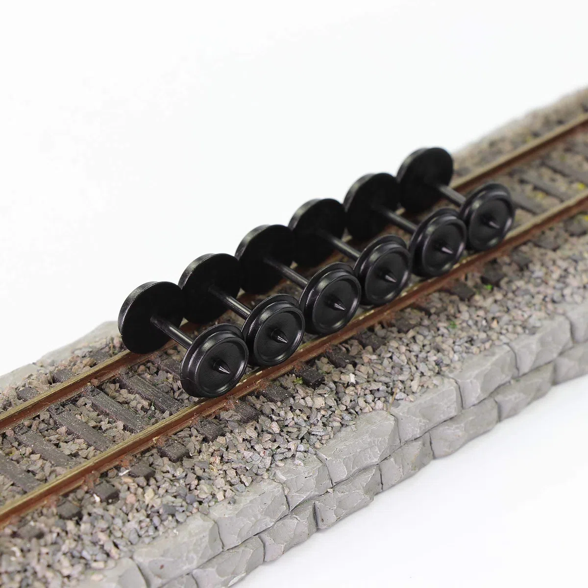 Evemodel Ruote in plastica Pom da 36'' in Scala Ho per modellini di Treni 1:87 Set di Ruote da 36".