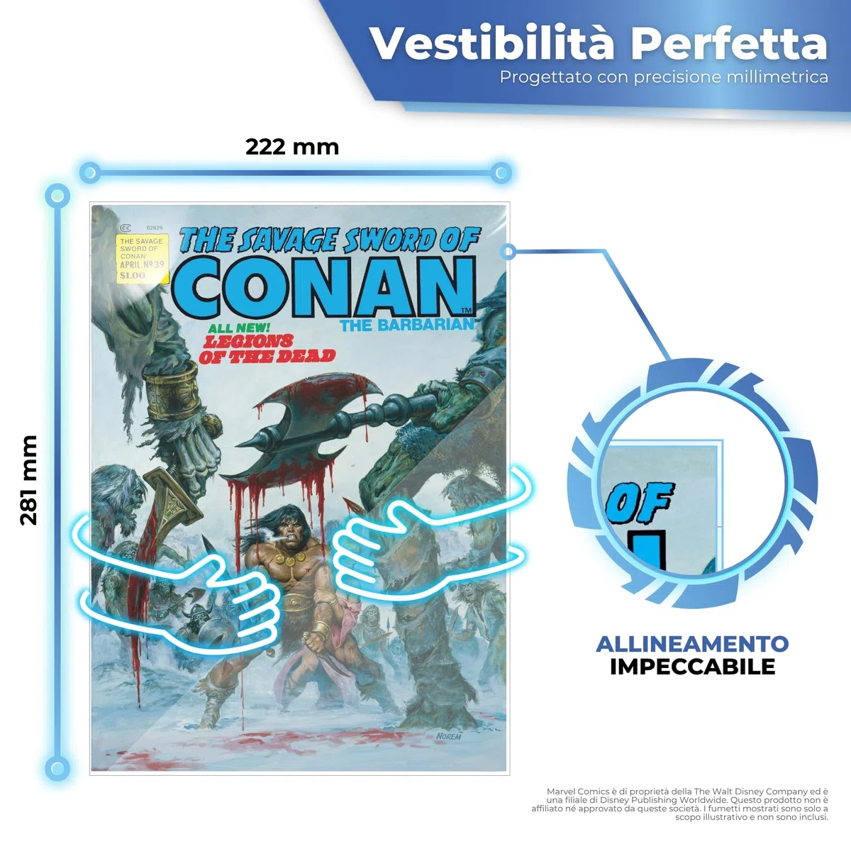 Bustine Fumetti Magazine Size (Confezione da 100) – Comic Bags con Chiusura Adesiva, Senza Acidi, Vestibilità Precisa per Fumetti Formato Grande, Alta Trasparenza