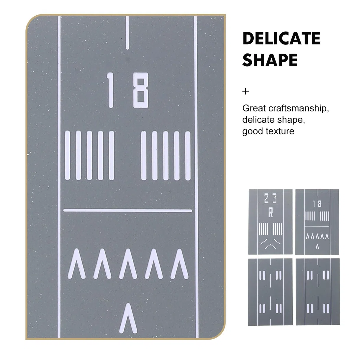 Base per Modellini Aerei in Plastica Realistica Piattaforma di Decollo e Atterraggio, Supporto per Esposizione di Aerei e Modellismo per Diorama in Casa