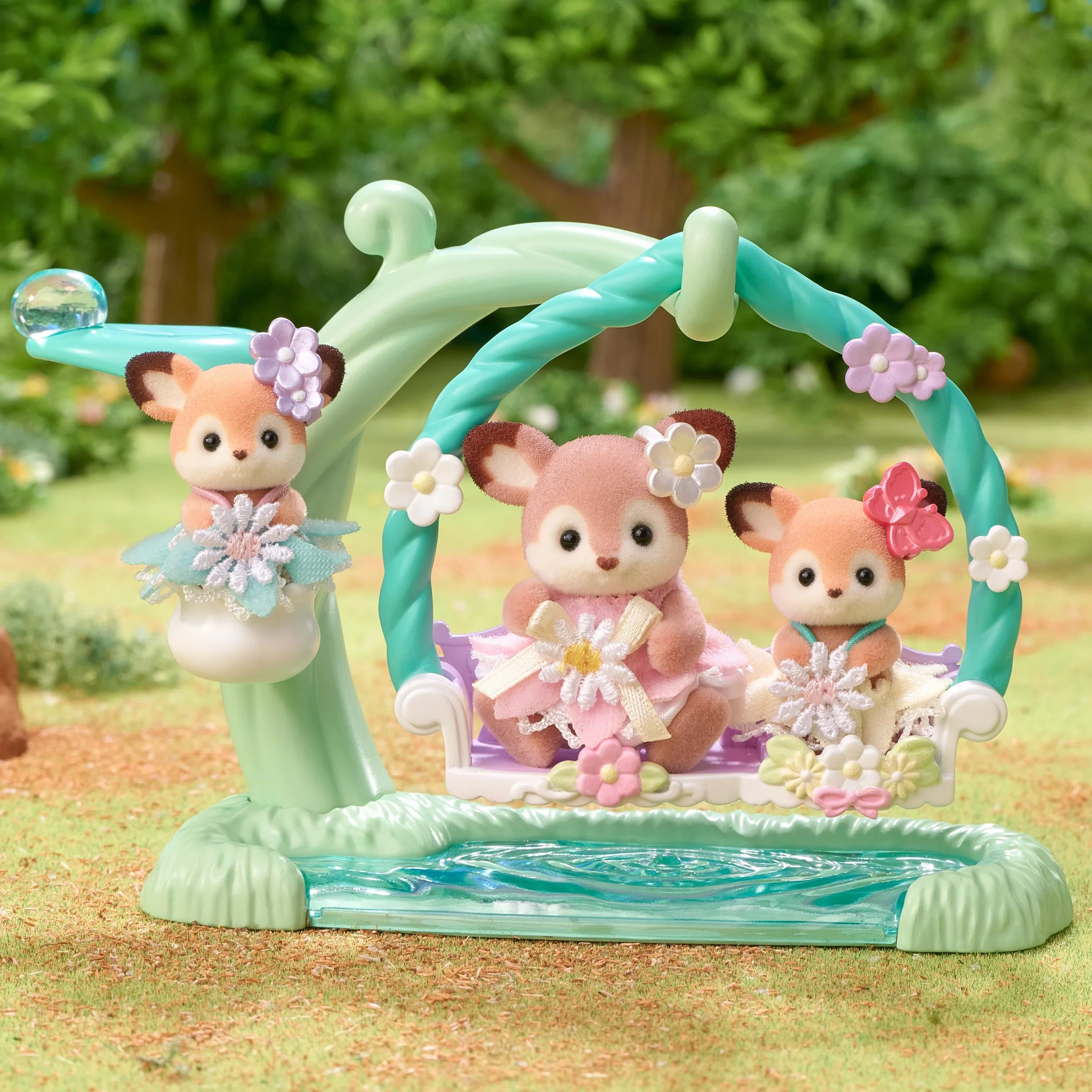 Les bébés Biche et balancelle - SYLVANIAN FAMILIES - 5801