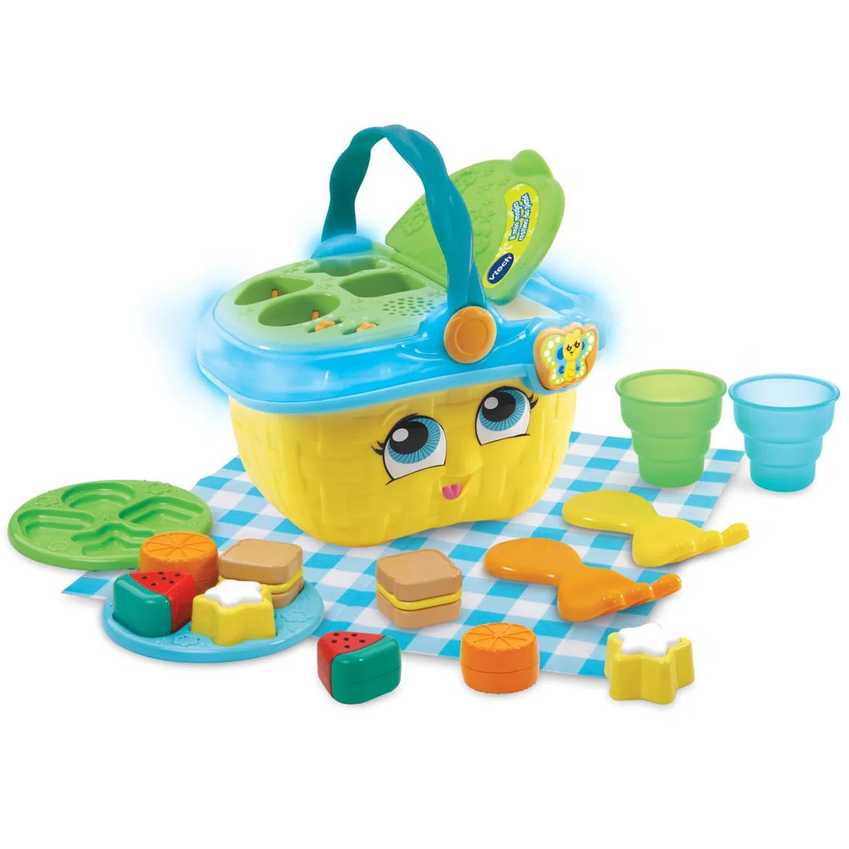 VTech Il Mio Magico Cestino da Picnic, Cestino con Giochi Educativi per Bambini, Giocattolo con Forme, Gioco Interattivo con Tante attività, Lingua Italiana, Batterie Incluse, 1-4 Anni