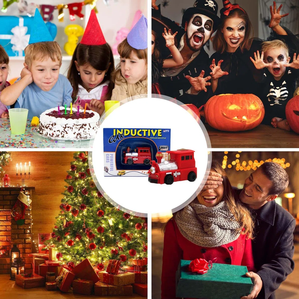 Follow The Inductive Car, New Magic Portable Car Toys, Logical Thinking Sensor Truck Toy with Optical LED, Imaginative Creation Birthday Gift for Boys