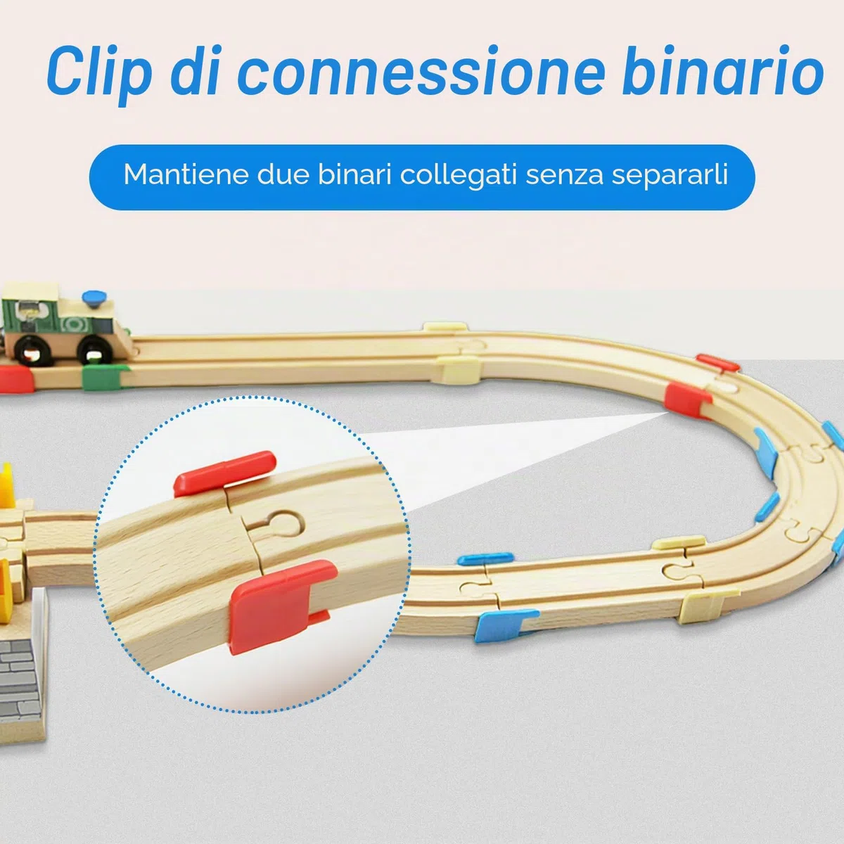Ferrovia in legno 28pcs adattatore per ferrovia in legno Connettori Adattatori Compatibili, Attraversamento Per Treno, Connettori Per Binari Pista Trenino Legno Adattatori