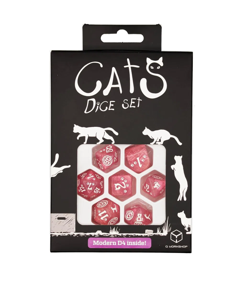 rcat07 - set 7 dadi - cats dice set: daisy