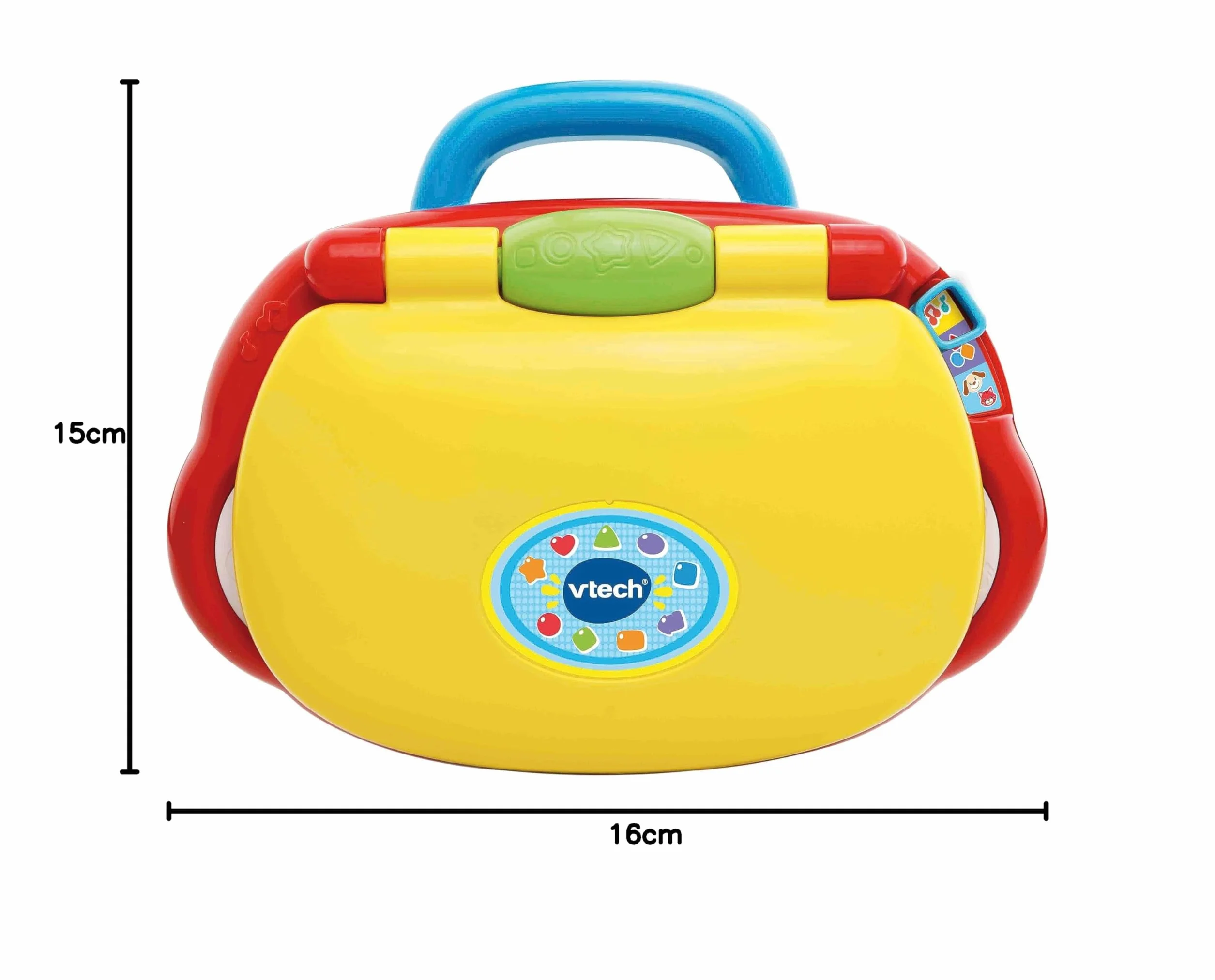 VTech Il Mio Super Computer, Computer Interattivo per Bambini, Computer con Mouse Effetti Luminosi, Pratica Maniglia, Gioco Bambino con Animali e Musica, Lingua Italiana, Batterie Incluse, 12-36 Mesi