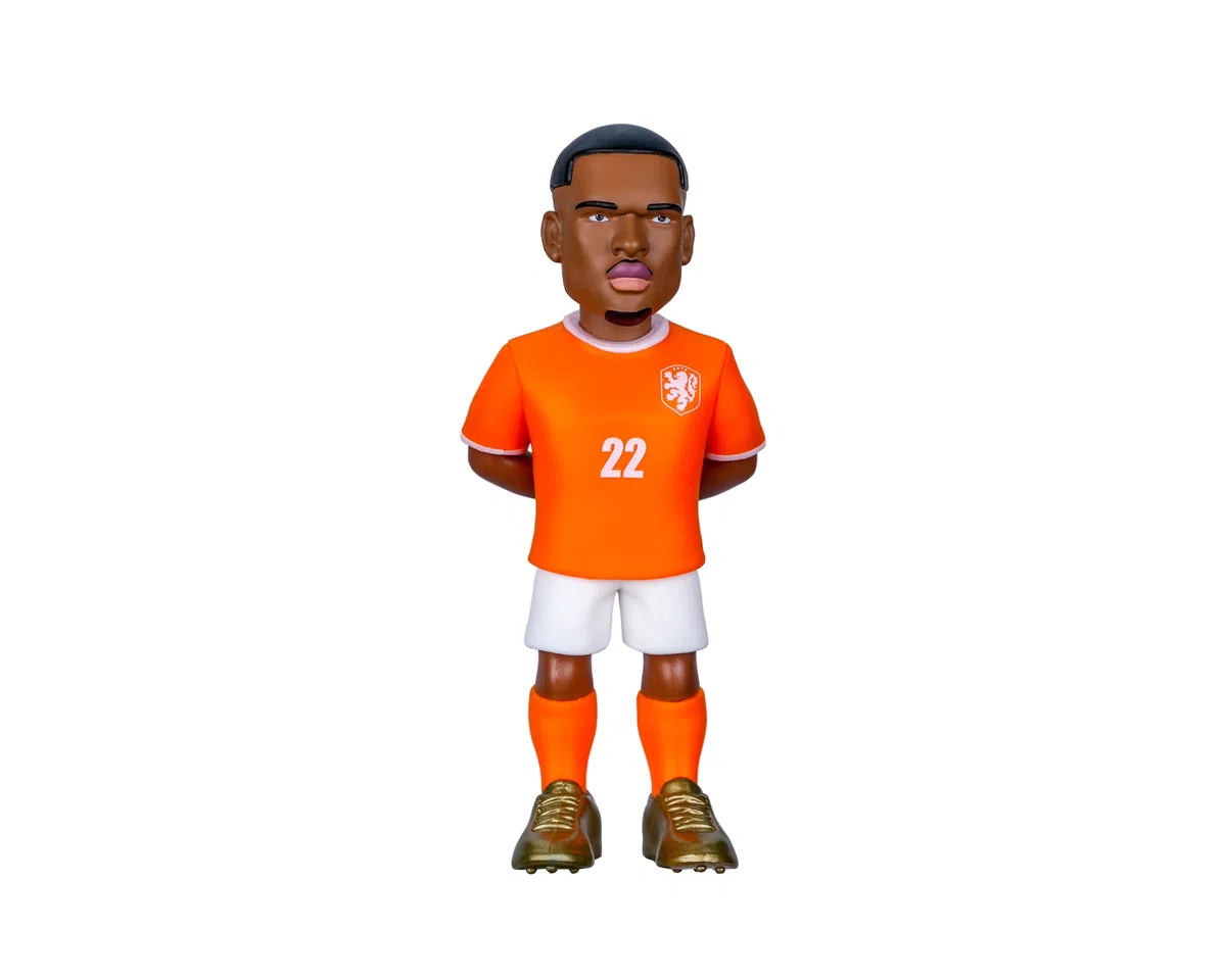 MINIX - Football Stars - Coppa del Mondo #126 - Paesi Bassi - Dumfries - Personaggio da collezione 12 cm