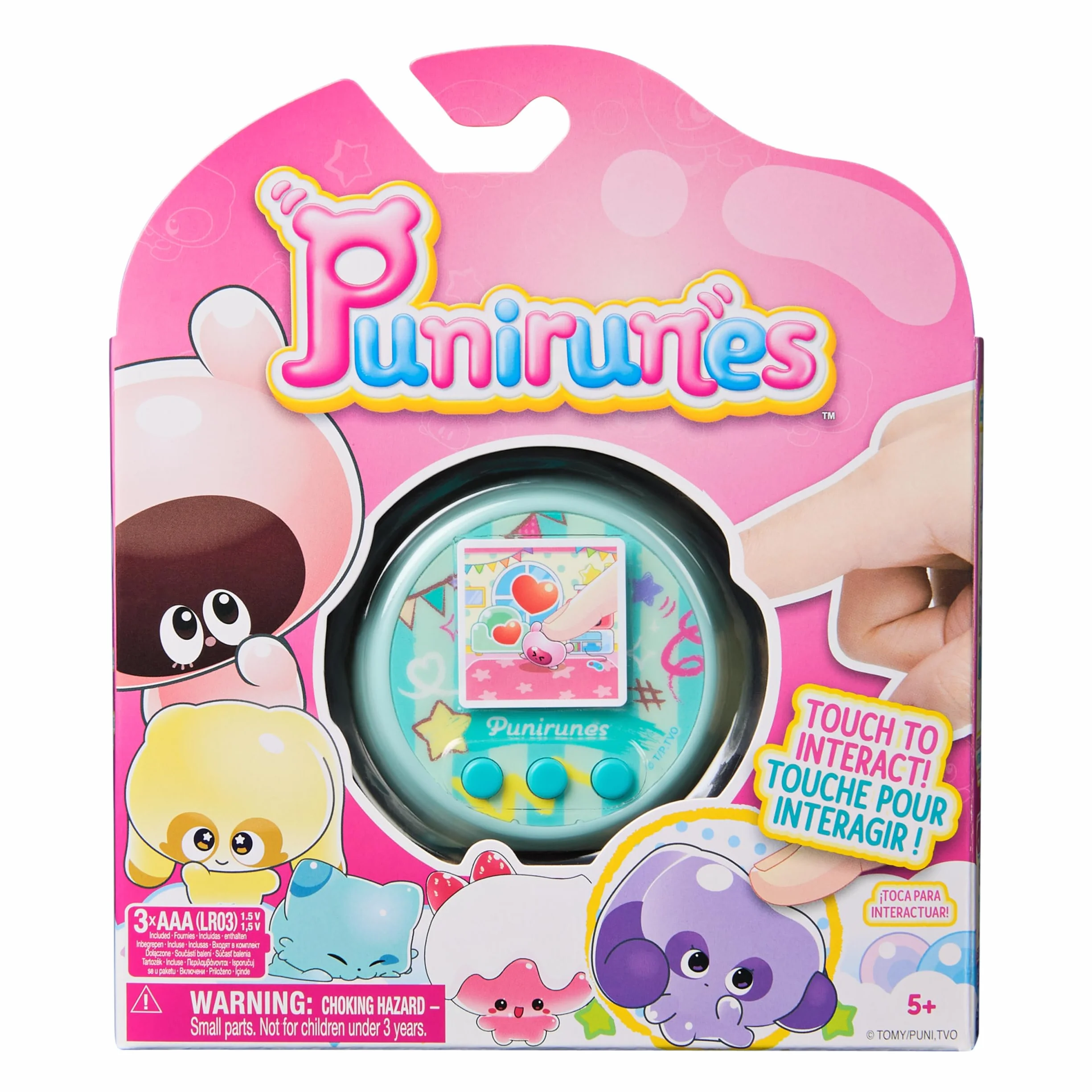 Punirunes, il tuo Cucciolo Digitale, Interattivo e Sensoriale, 55 Personaggi da Collezionare, Reagisce al tuo Tocco, Display LED a Colori, Giocattoli per Bambini e Bambine, 5+ Anni
