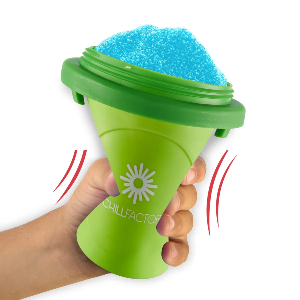Chillfactor BANDAI CO07952 Colore Verde- Giocattolo da cucina - Macchina per fare granite con bicchiere riutilizzabile e cannuccia, giocattolo familiare. Perfetto come regalo.