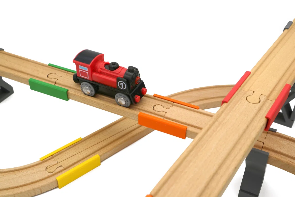 missing piece - Clip per ponte per ferrovia in legno (6 pezzi)