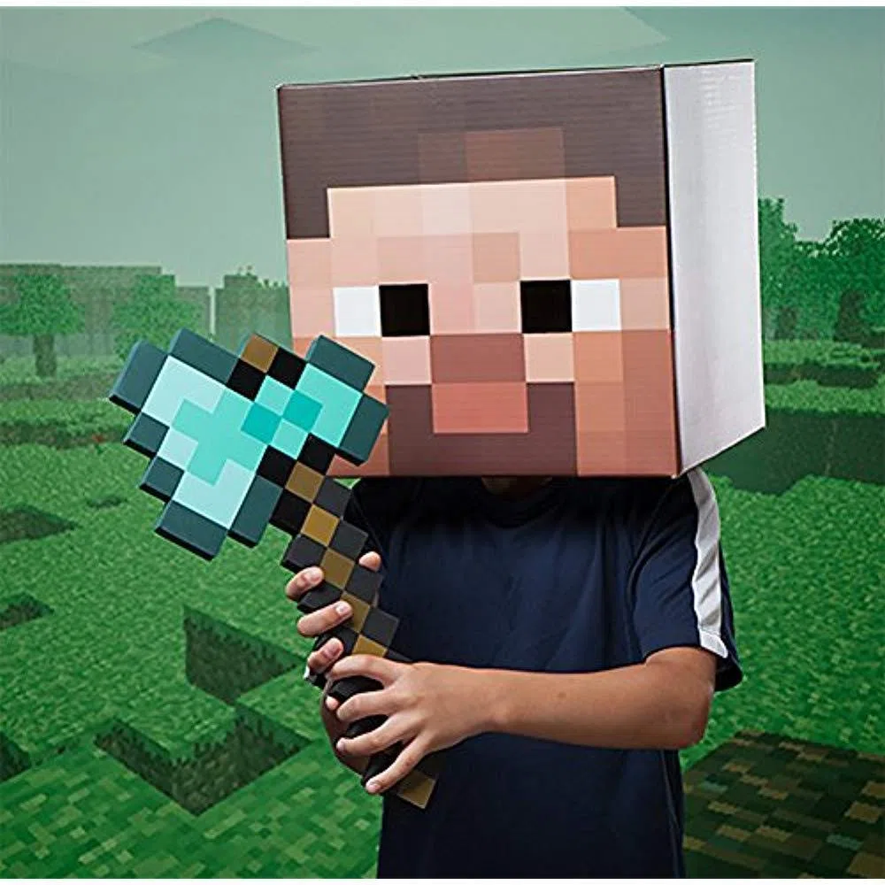 ThinkGeek Minecraft 16" Foam Diamond Axe Hache En Diamant