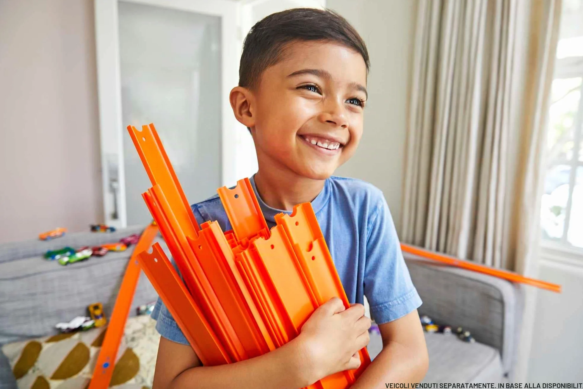 Hot Wheels- Track Builder 15 Rettilinei e 1 Macchinina e Altri Accessori, Giocattolo per Bambini 4+Anni, BHT77