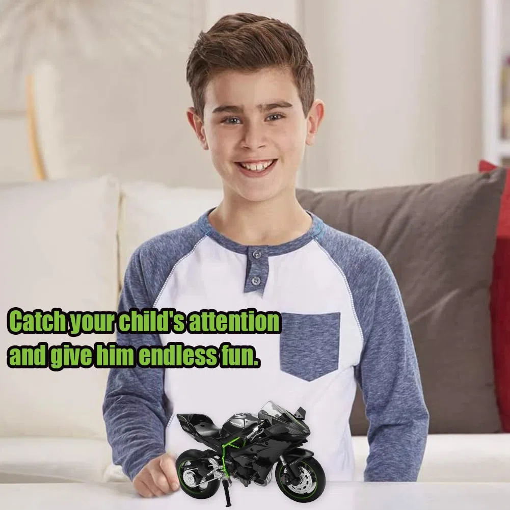 Moto Giocattolo,Moto Giocattolo per Bambini,Tirare Indietro la Motocicletta,Motocicletta in Lega,Per Bambini per Creative per Feste Regali di Compleanno