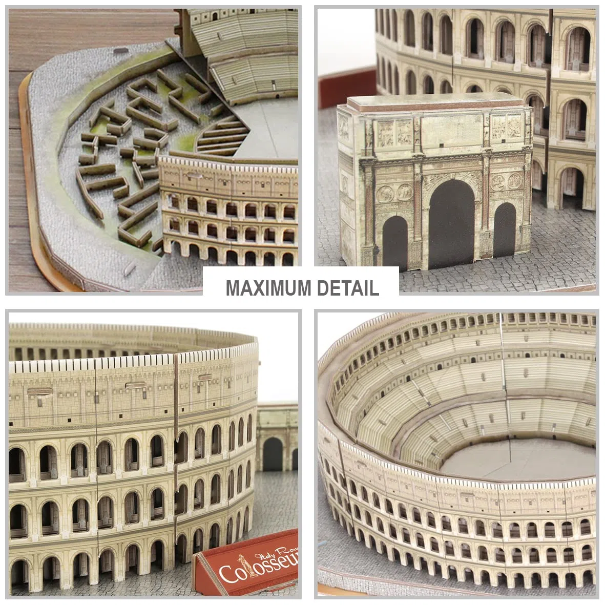 National Geographic - Puzzle 3d Colosseo | Modellini Da Costruire | Puzzle 3d Bambini +8 Anni | Puzzle 3d Adulti | Costruzioni Per Bambini | 131 Pezzi