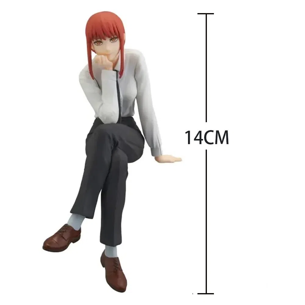 2 statuette anime, reze/makima, sagoma seduta, modello in PVC, cartone animato, decorazione da tavolo, da collezione, regalo per fan degli anime
