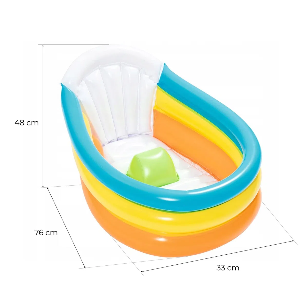 Bestway 51134-1 Bagnetto neonato con termometro Squeaky Clean
