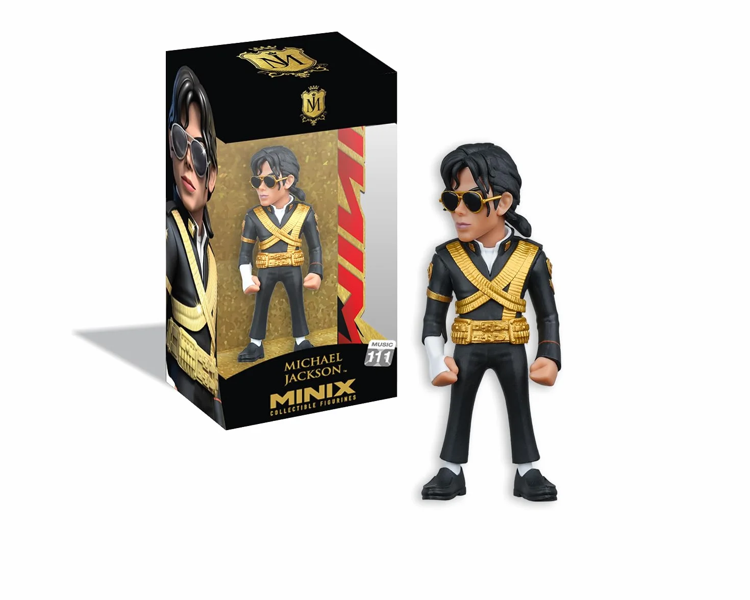 MINIX BANDAI Figura da collezione 12 cm - Michael Jackson 10 K - Collezionismo da esposizione - Idea Regalo - Giocattoli per Bambini E Adulti - Fan Di Musica (MN18895)