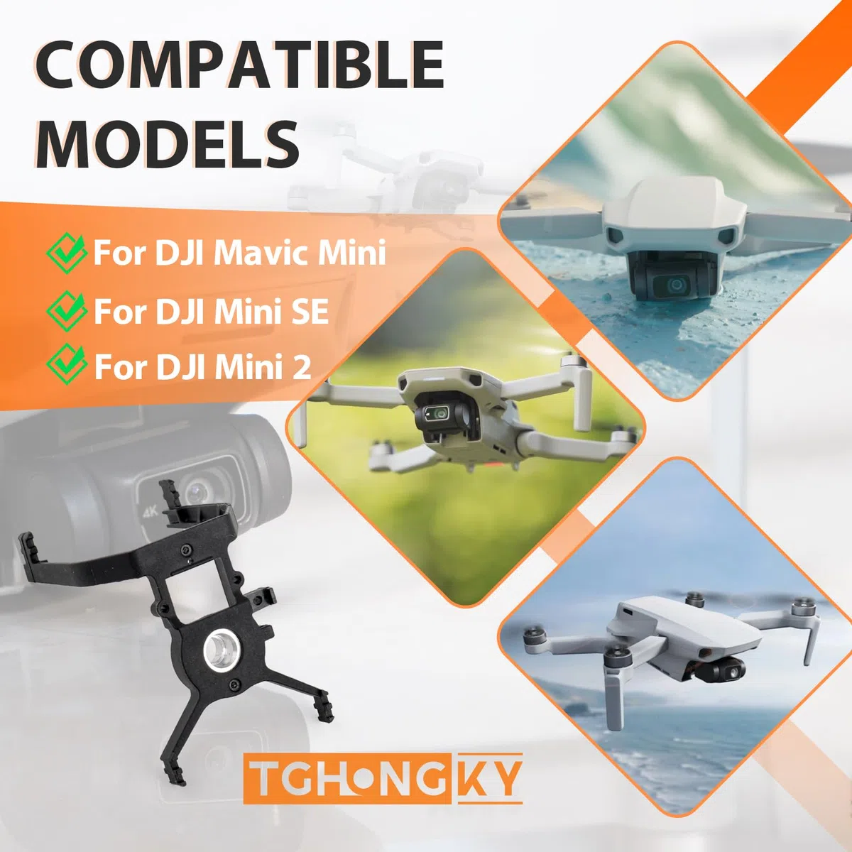 Supporto Ammortizzatore cardanico Antiurto Compatibile con DJI Mini 2/SE/mini Staffa Di Assorbimento Delle Vibrazioni del Giunto Cardanico con Strumenti