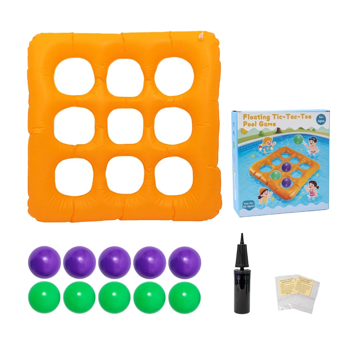 Set Di Galleggianti Gonfiabili Per Piscina,Giocattolo Galleggiante Per Nuoto Per Bambini E Adulti,Galleggianti Estivi Per Nuoto,Set Di Giochi Per Il Lancio Piscina,Regalo Estivo Per Giochi All'aperto