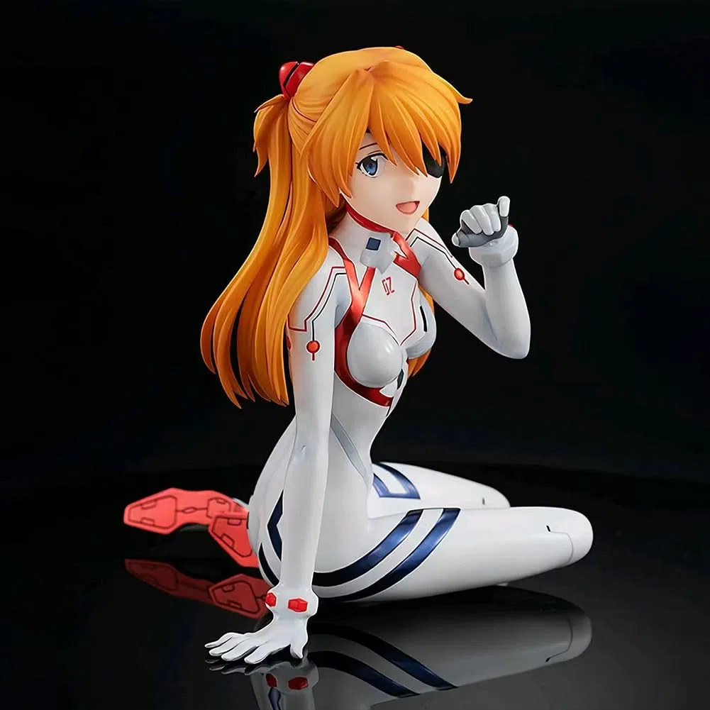 Zhongkaihua Ayanami Rei Mari Makinami Illustrious Asuka Langley Soryu Figura, statuetta anime modello in PVC case computer decorazione da scrivania da collezione (8 cm)