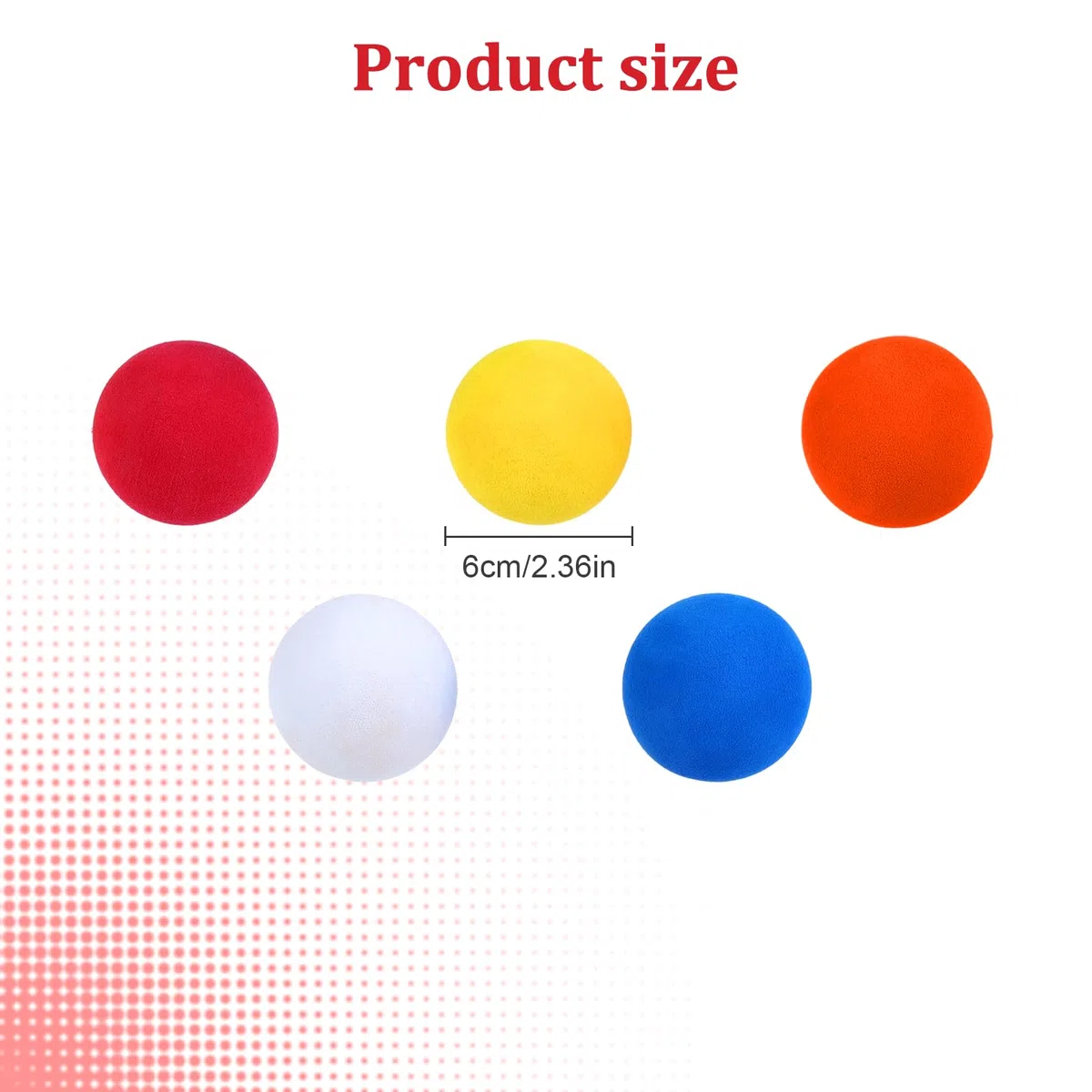 Set di 12 palline in gommapiuma, elastiche, per bambini, in materiale EVA, con diametro di 6 cm, per tutta la famiglia