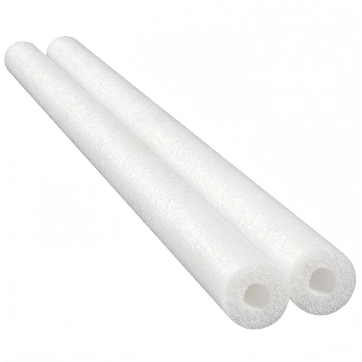 Pool Noodles 2PCS Piscina Bianca Noodle con Foro - Spugna ad Alta densità Antiscivolo Galleggiante Aiuto per il Nuoto per Bambini Attività Acquatiche