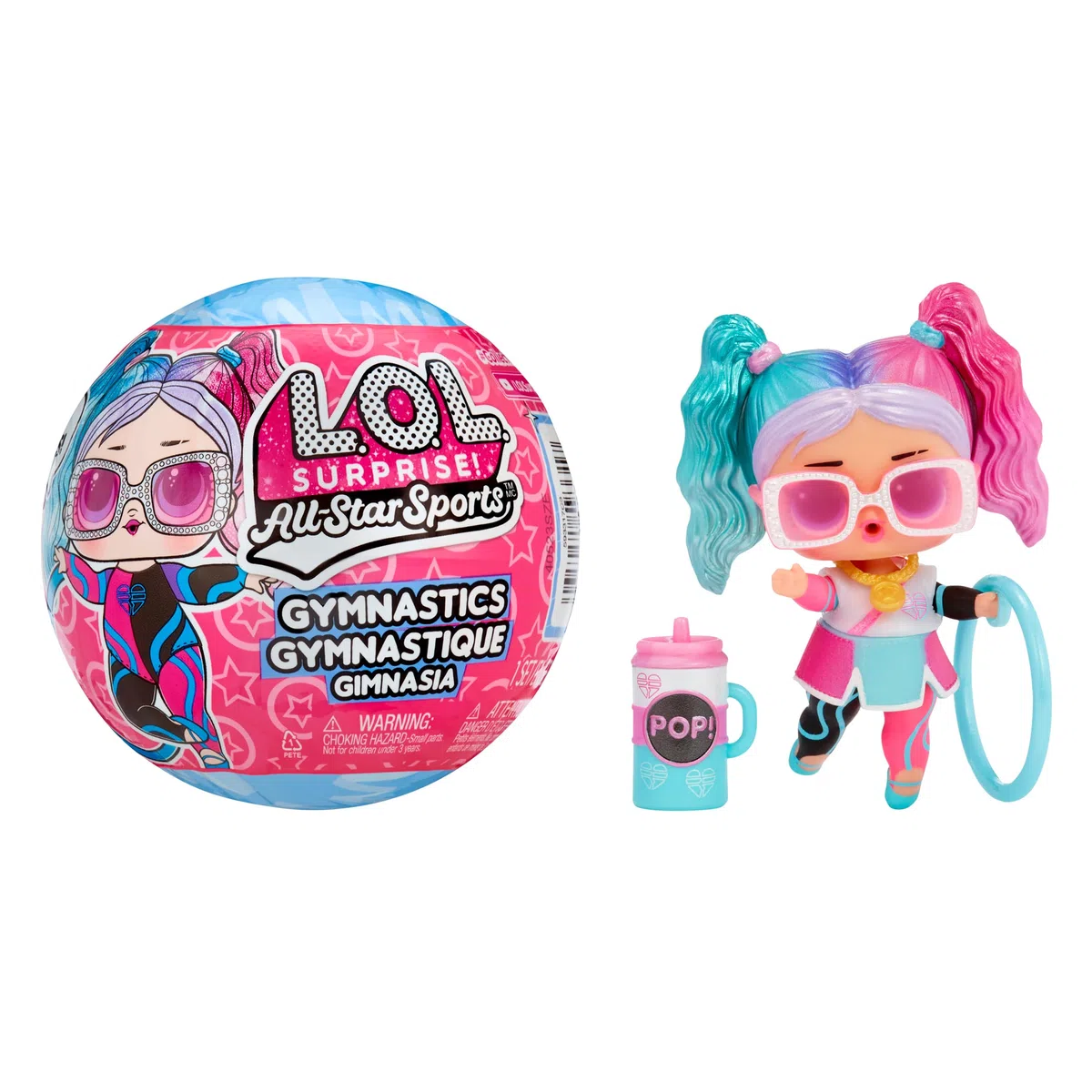 L.O.L. Surprise! All Star Sports Ginnastica. Bambola da Collezione a Tema Ginnastica con 8 Sorprese. Bambola Sportiva e Sfera con Trave di Equilibrio. Ideale per Chi Ama le Olimpiadi. Età 3+