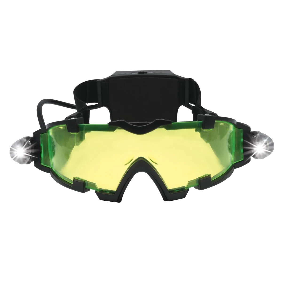 Lexibook - Spy Mission, Occhiali Spia per la Visione Notturna, luci LED a Scomparsa, Vetro colorato Verde, Elastici Regolabili, Nero, RPSPY04LXB