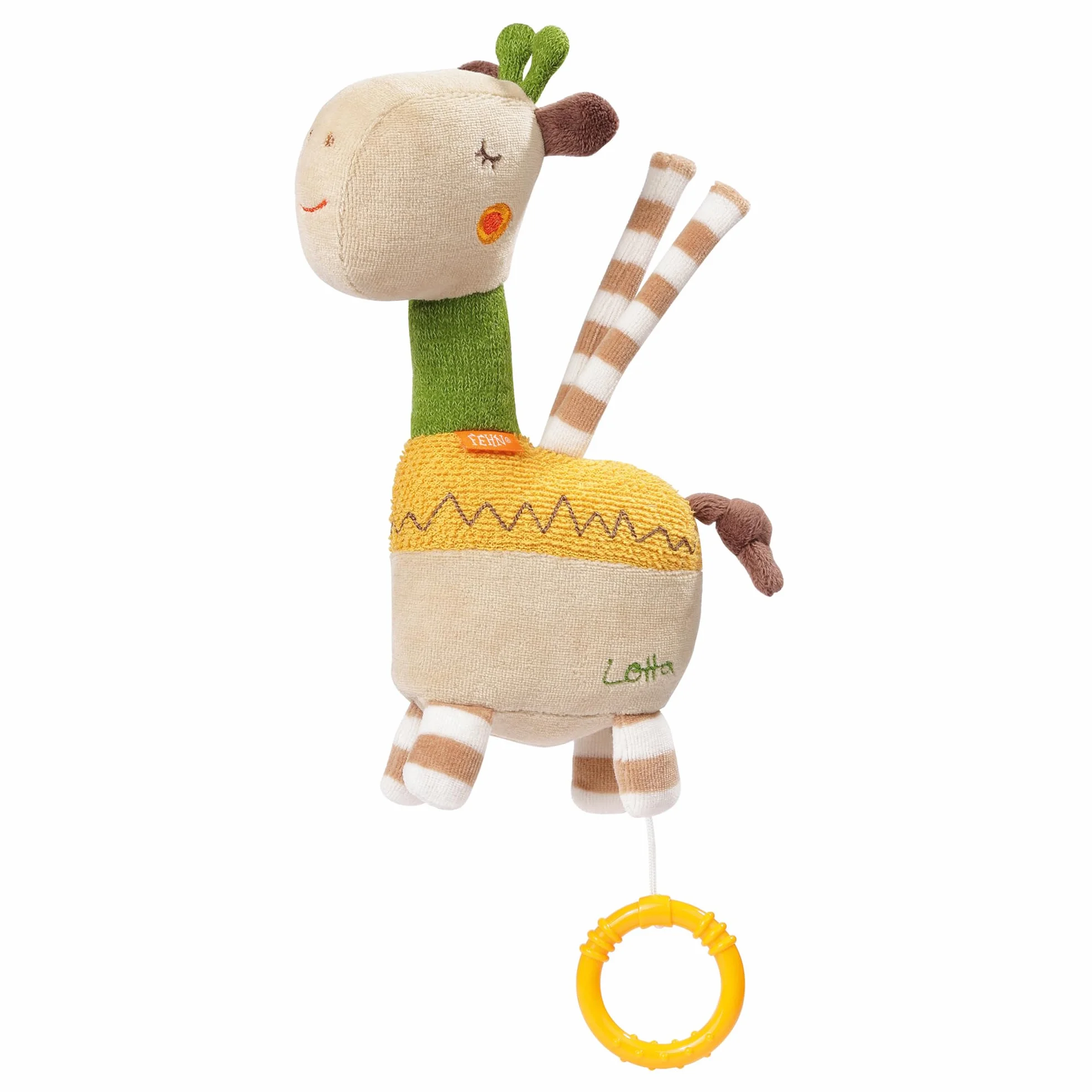 Fehn carillon giraffa - peluche e aiuto per addormentarsi: Carillon a carica con dolce melodia Dormi, bambino, dormi calma in ogni situazione -per neonati e bambini da 0 mesi