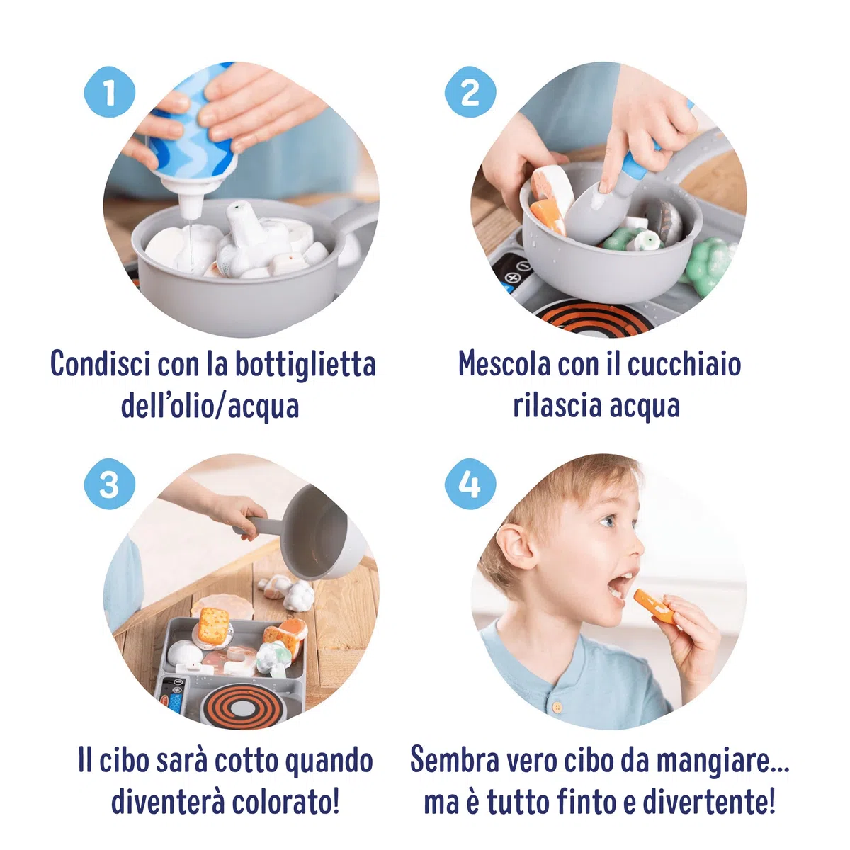 Melissa & Doug Set Water WOW! Piano Cottura - Fornello Giocattolo Cuoci e Mescola, Gioco Educativo con Cibo che Cambia Colore con l'Acqua, Regalo per Bambini e Bambine, 3+ Anni