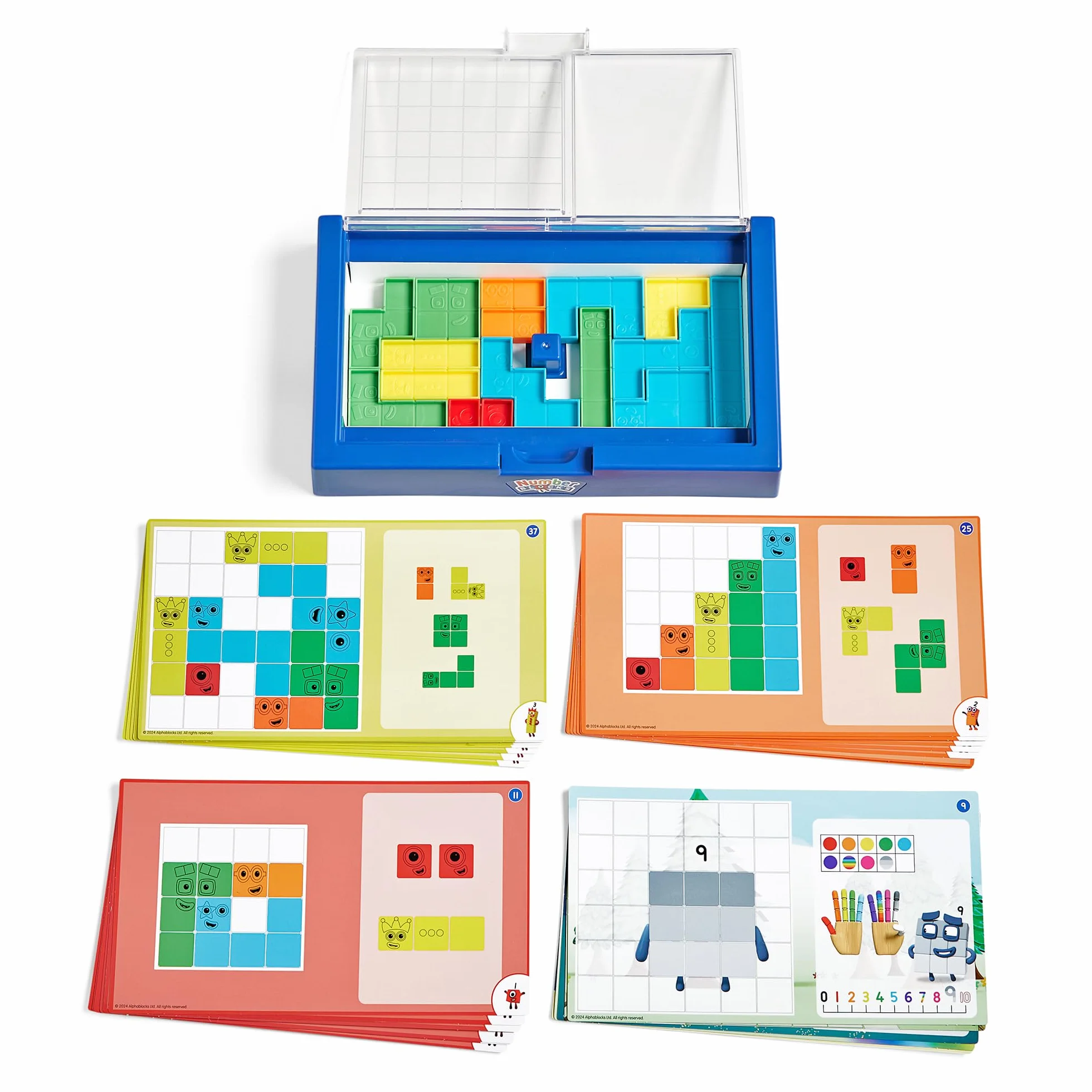 Learning Resources Numberblocks Risolutore di Puzzle, Giocattoli per Bambini di 3 Anni, 50 Puzzle con 4 Livelli di Gioco, Giochi da Viaggio
