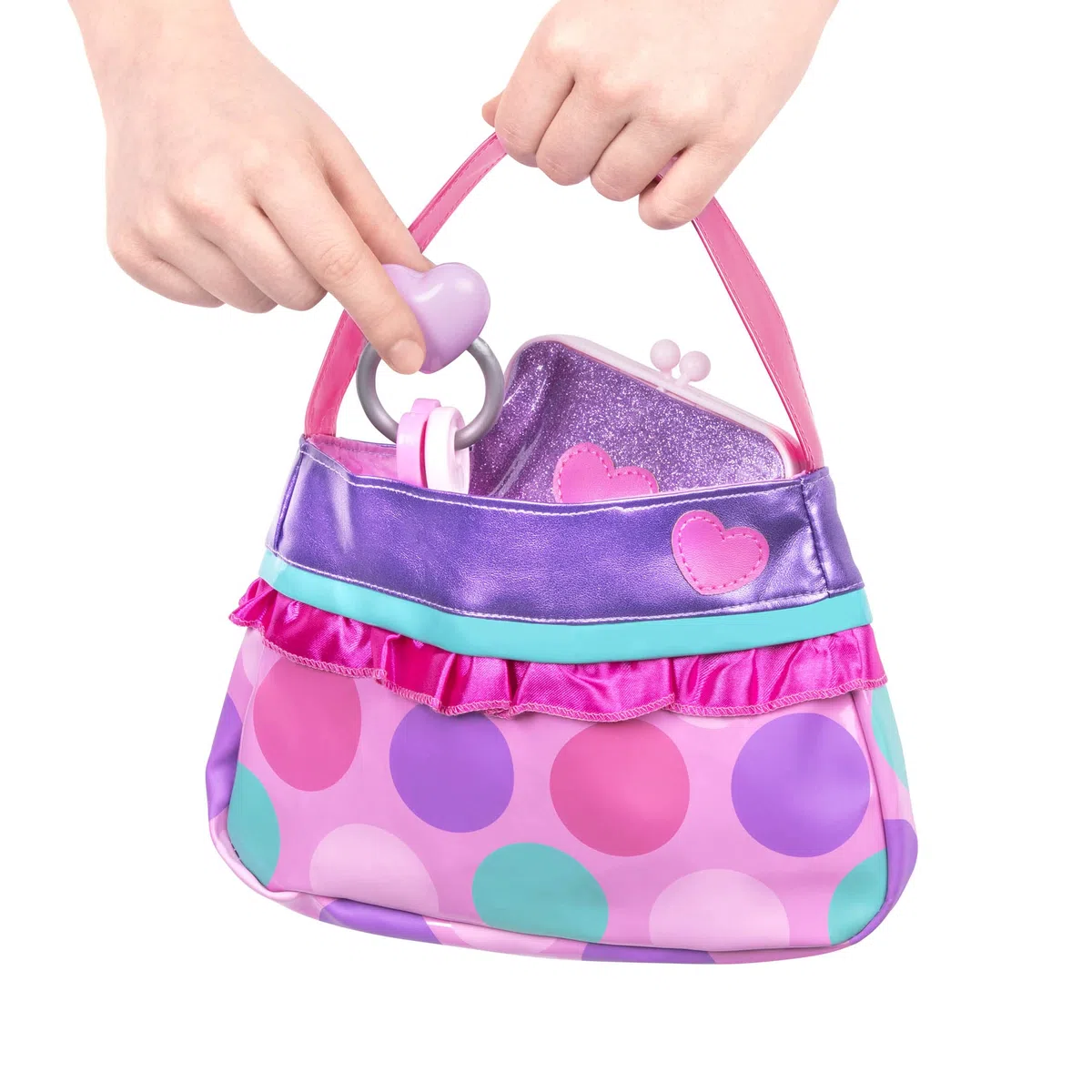 Battat - Set di borse da principessa - Set di trucco e bellezza per bambini - Vestire gli accessori di moda - Gioco di finzione - Giocattolo per bambini - 3 anni +