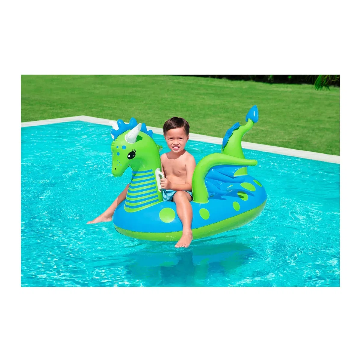 Bestway 41476 Cavalcabile Fantasy Dragon 1,34 m x 1,42 m