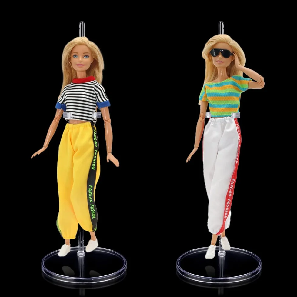 10 Pezzi 25cm Supporto Acrilico per Bambole, Supporto Regolabile per Bambola, Supporti Espositore per Bambole, Supporto per Bambolei Trasparente Porta per Barbie da 11-13 Pollici/28-33 cm