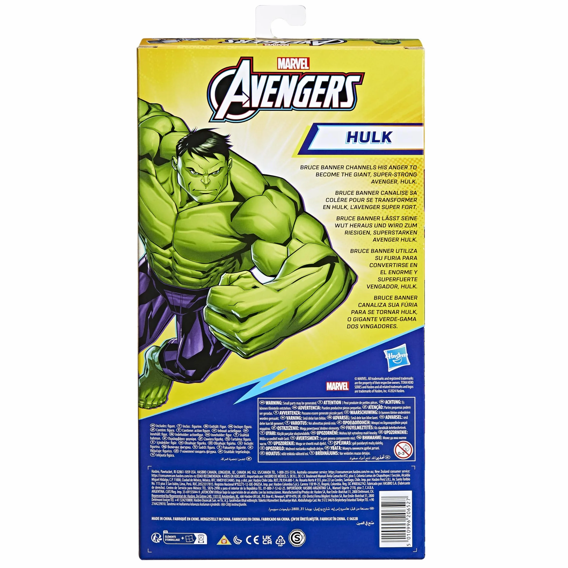 Hasbro Marvel Avengers Titan Hero Series Blast Gear, Action Figure di Hulk, Classe Deluxe, di 30 cm, per Bambini dai 4 Anni in Su