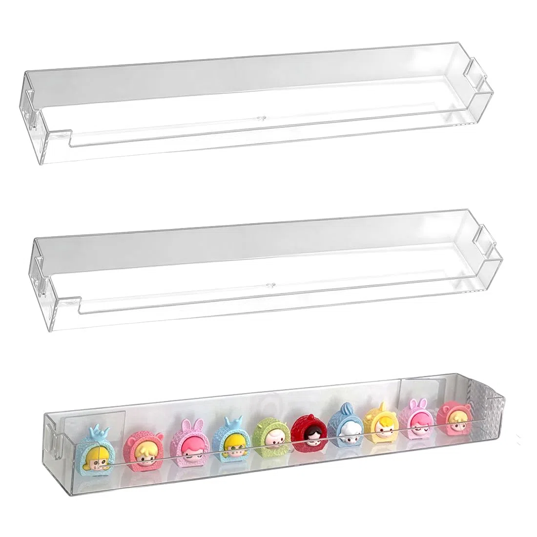 3 Pezzi Trasparente Vetrina Espositiva - 4,7 Cm, Pet, Scatole Portaoggetti Da Parete, Per Action Figure E Oggetti Da Collezione,Antipolvere