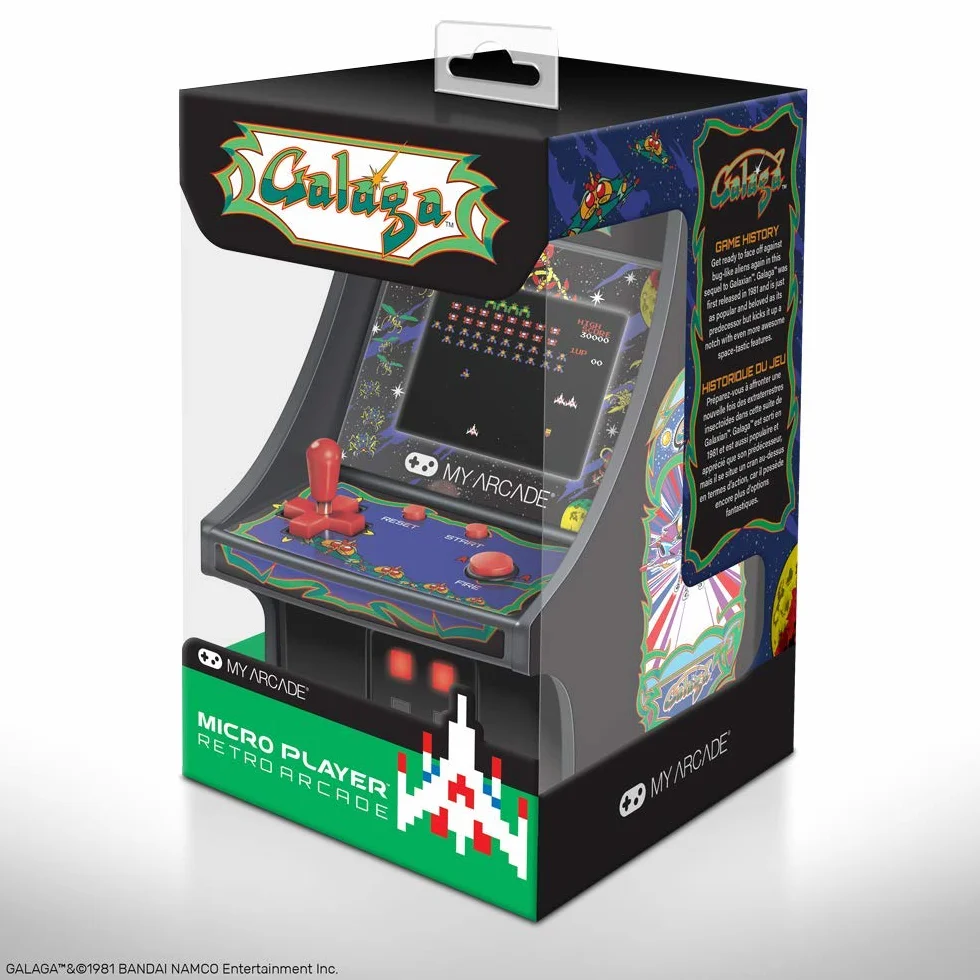 My Arcade Micro Player Galaga Retro Console One Size
