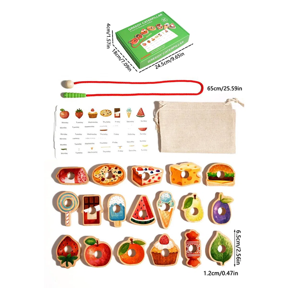 Perline Per Bambini - Giochi Infilare,Attività In Legno Con Gioco Di Classificazione Per Bambini 3+ Apprendimento Sviluppo Prescolare