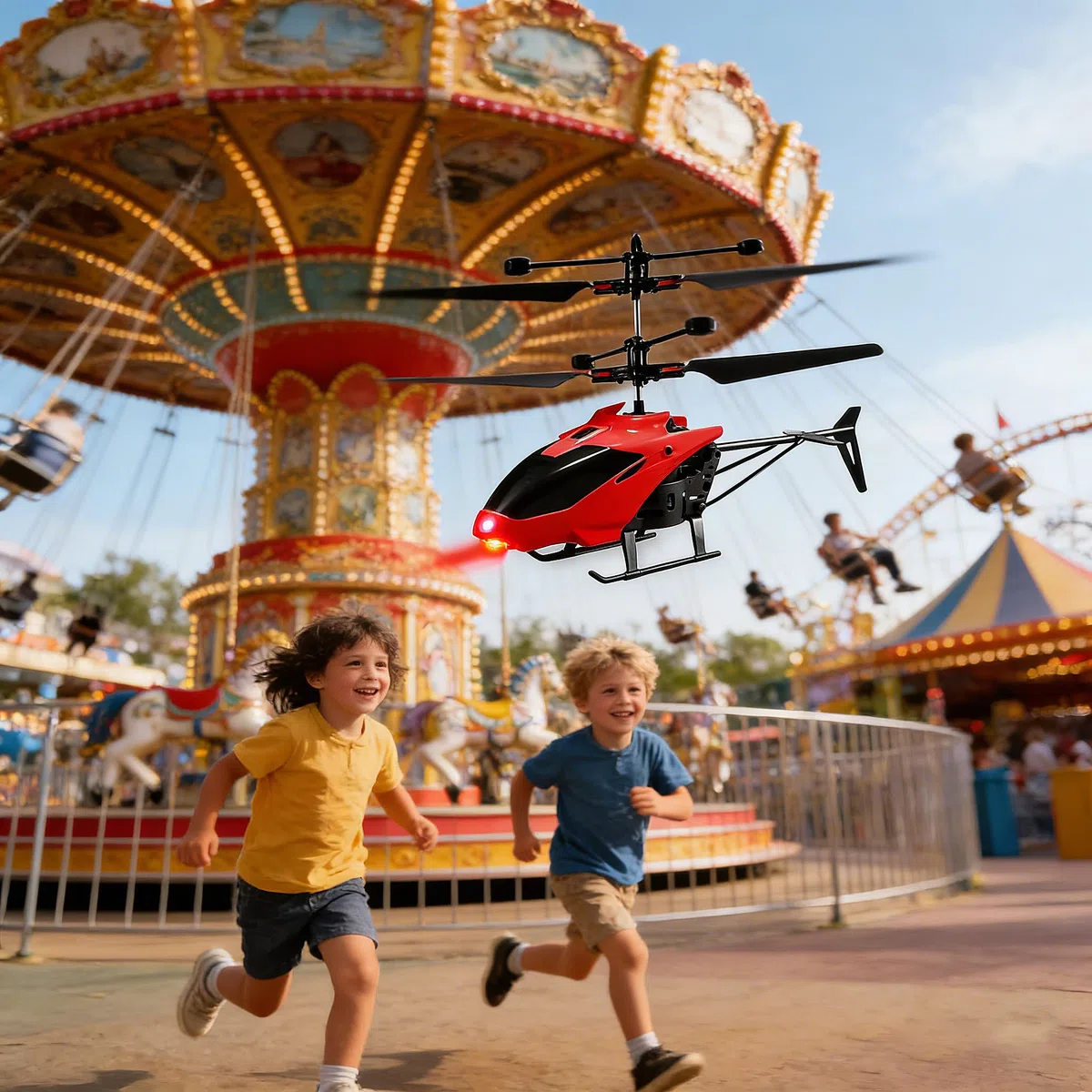 Giocattoli volanti, Elicottero volante per bambini, robot a induzione a infrarossi, mini elicottero, Hover telecomandato, con sensore a infrarossi 2
