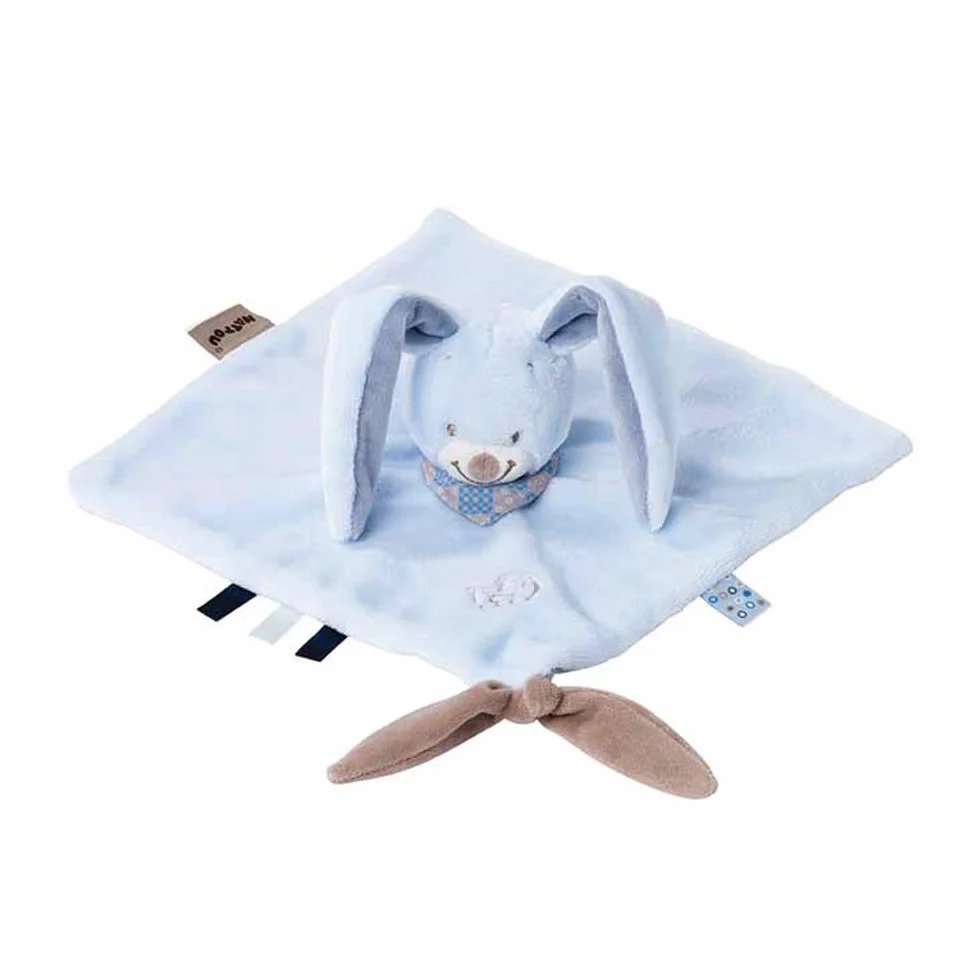 Nattou, VERDES- Sotel Kuscheltuch Bibou Kaninchen, 10IT5414673321143IT10, (NATALE321143)